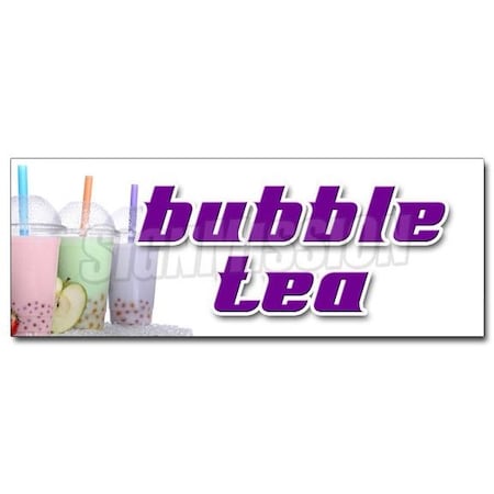 BUBBLE TEA DECAL Sticker Boba Milk Tapioca Slushies Smoothie Green Tea
